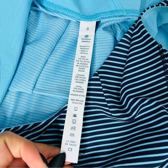 LULULEMON ATHLETICA Hustle & Bustle Tank Top Size 8 Workout Fitness Activewear - Picture 6 of 10